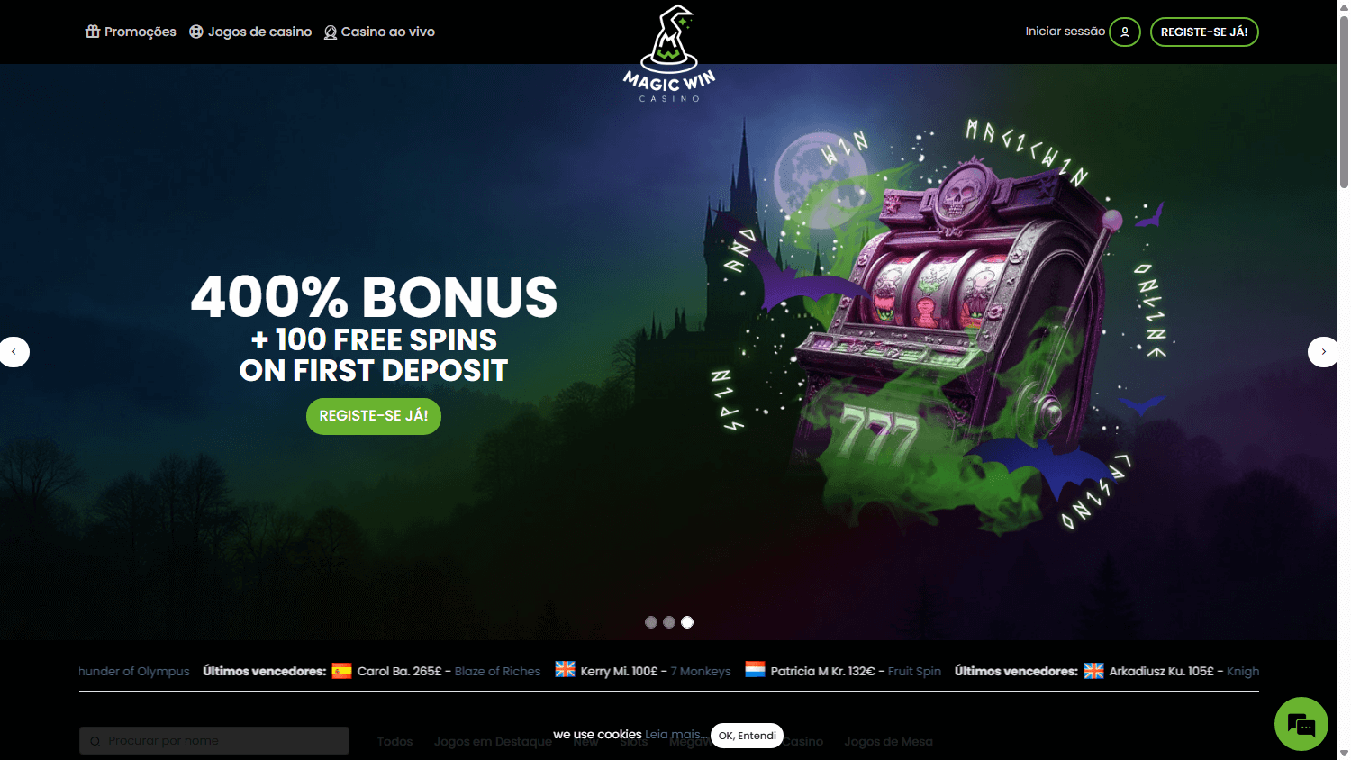 Magic Win Casino Desktop screenshot